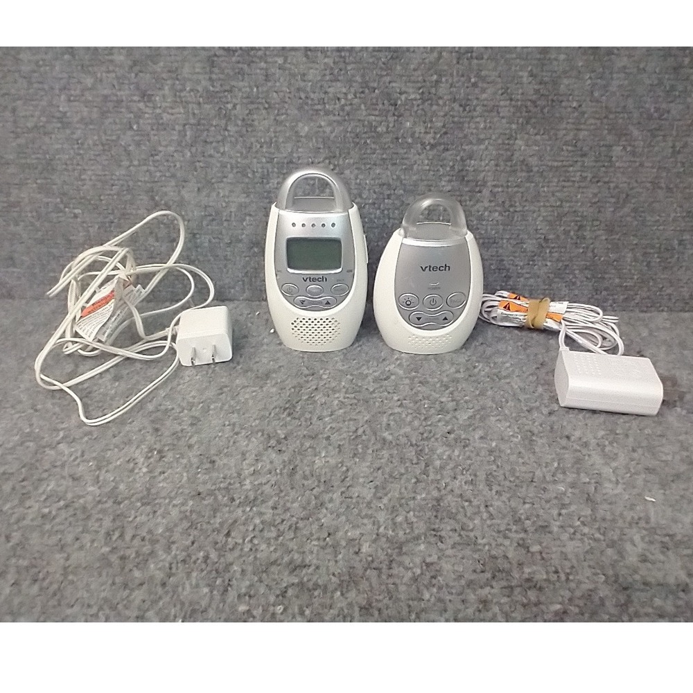 VTech DM221 Audio Baby Monitor Set White Silver Digital DECT 6.0 Nightlight